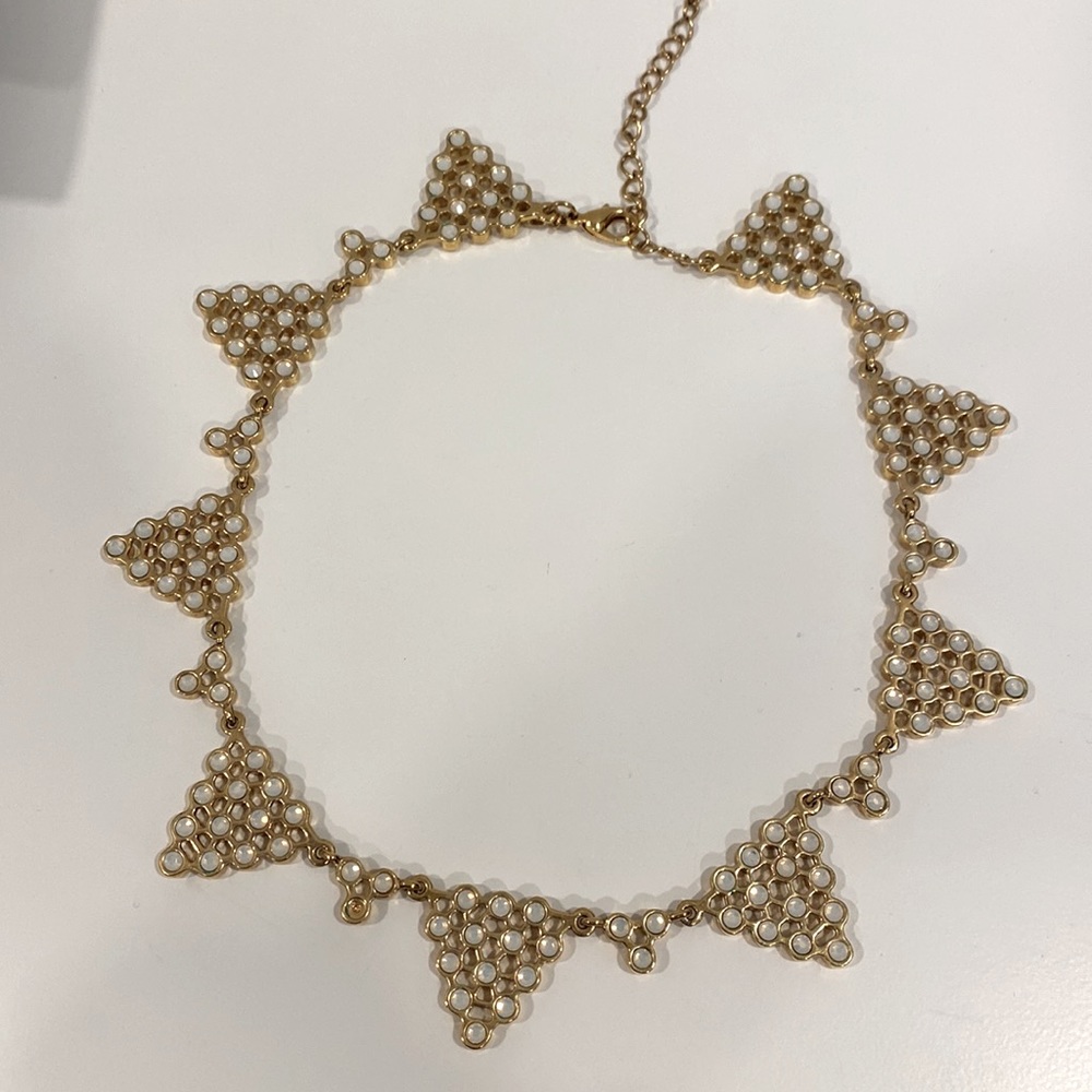 Rachel Zoe reversible necklace - gold tone